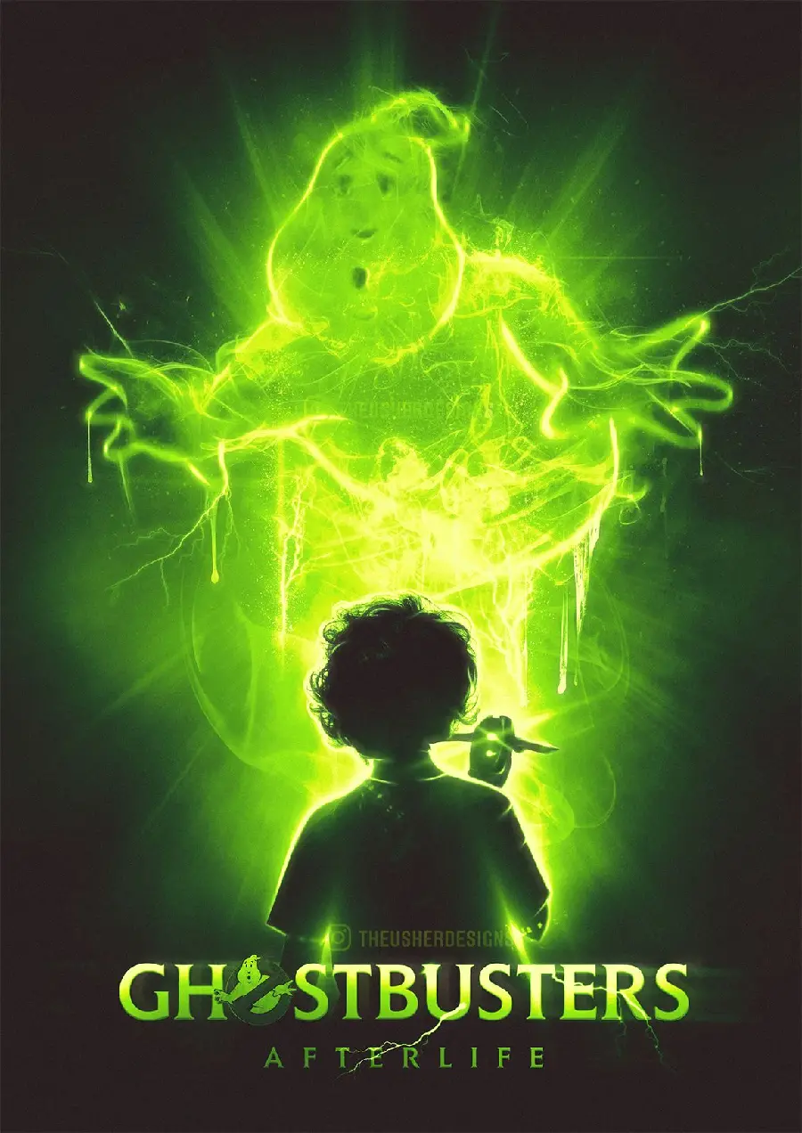 Ghostbusters Afterlife logo for phone wallpaper