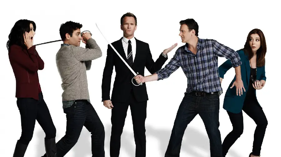 Ted Robin Barney Marshall Lily HIMYM Group Photo Series