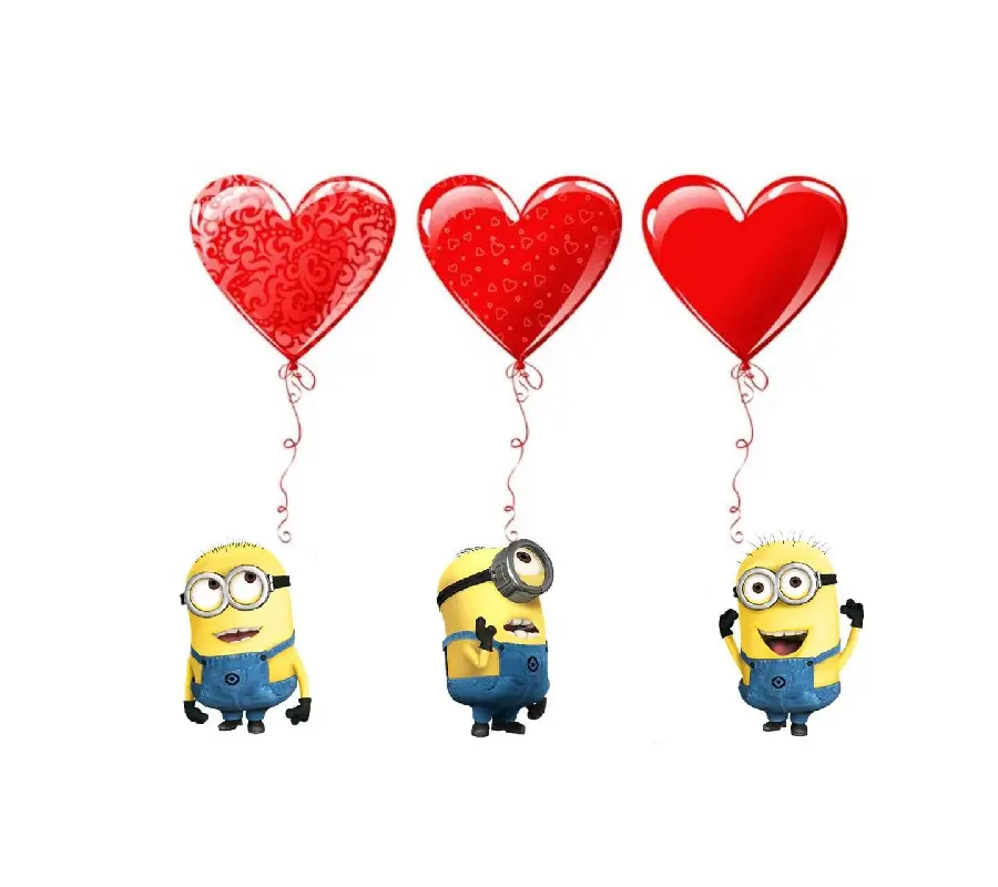 Romantic minion picture for couples and love themes
