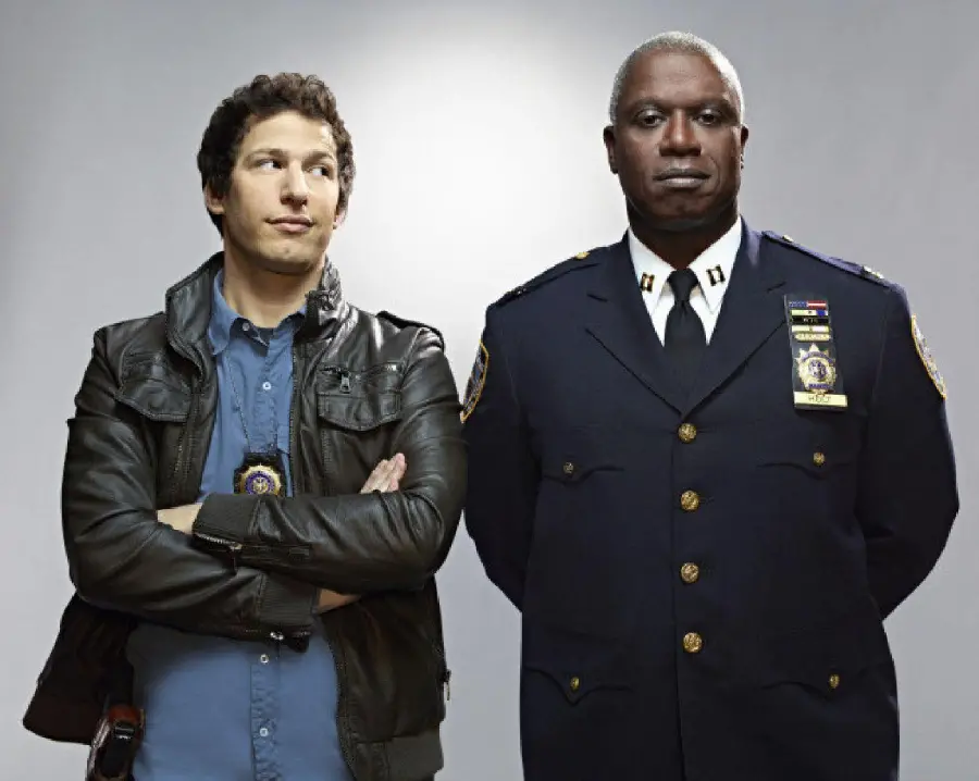 Andy Samberg and Andre Braugher Brooklyn Nine Nine Photo