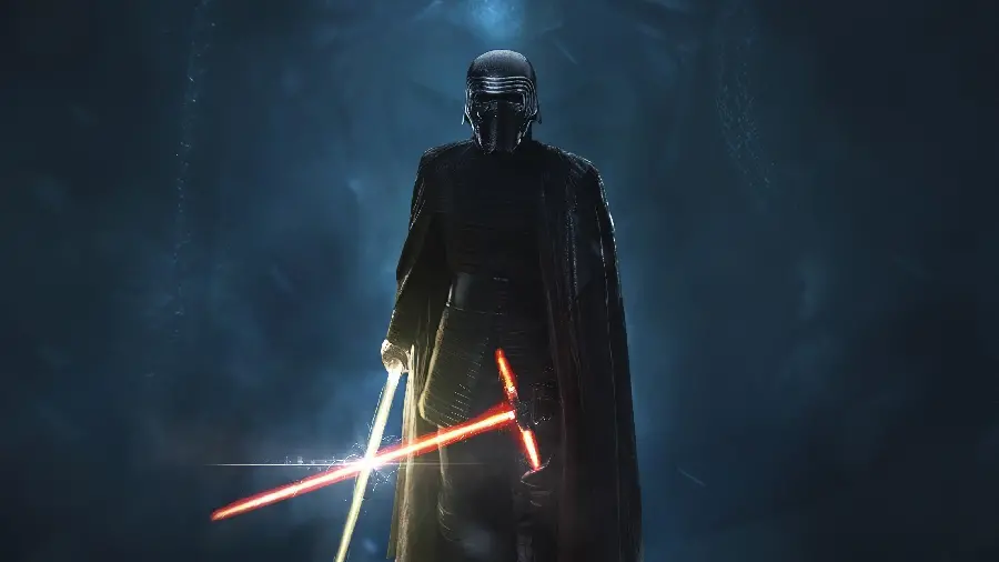 Full HD wallpaper of Adam Driver in Star Wars saga