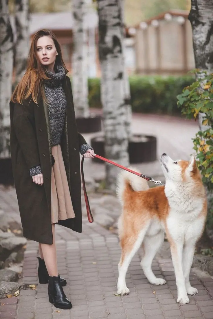Luxury girl with dog profile picture with amazing quality