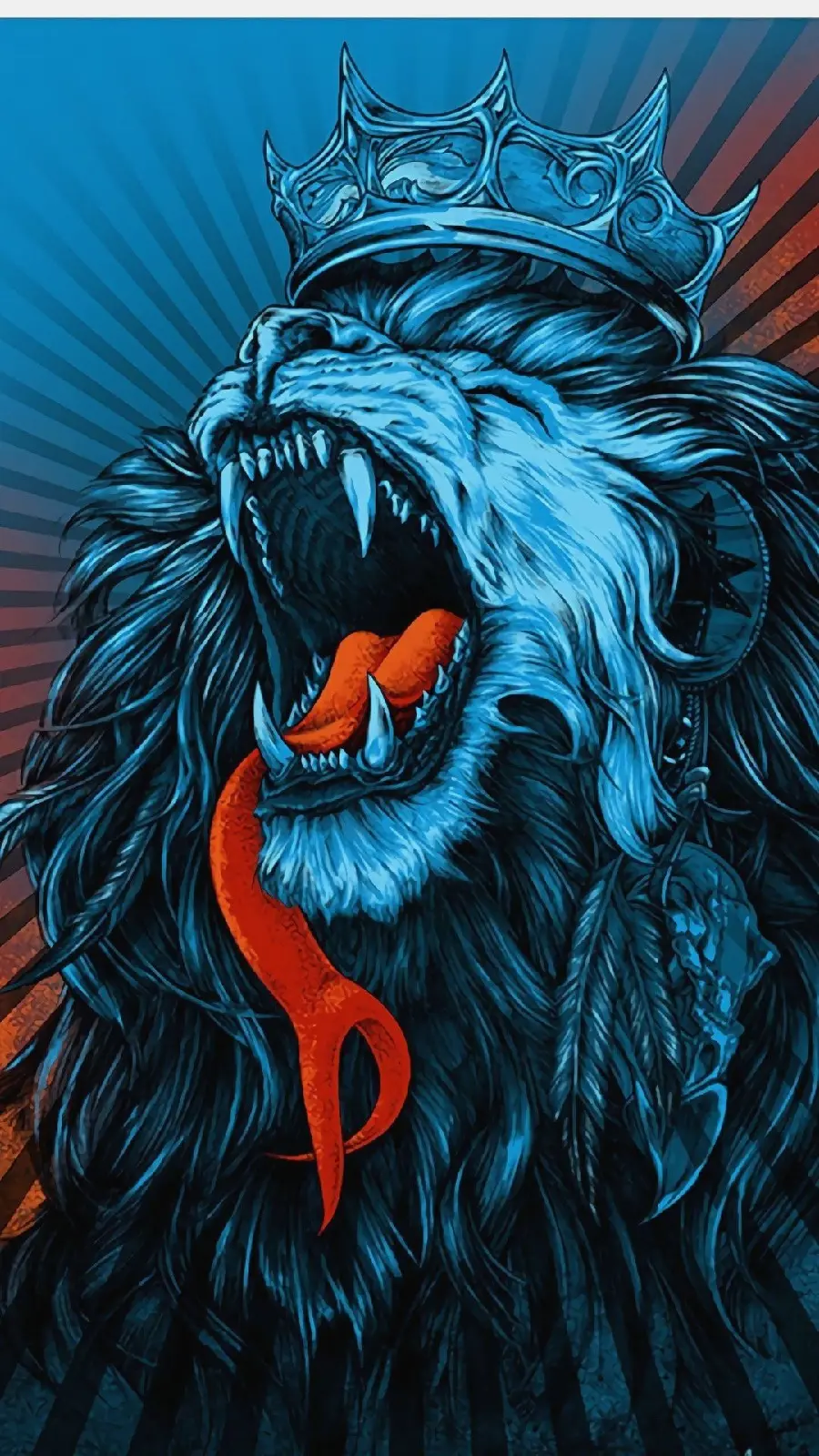 Beautiful Crowned Lion Profile Picture