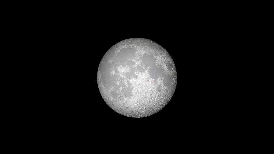 Full moon in dark sky wallpaper detailed close up view