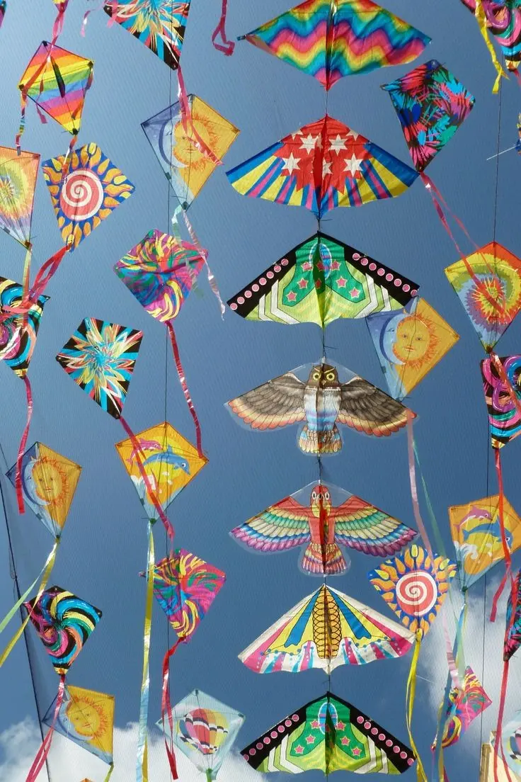 Kite Flying Day Photo Symbolizing Release of Sorrows