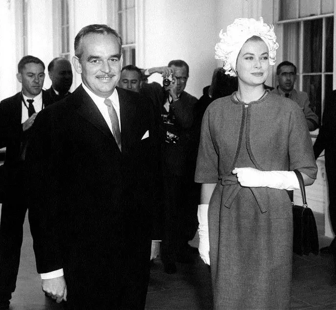 Grace Kelly and Prince Rainier III Romance Historical Photo