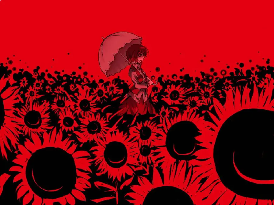HD Black and Red Anime Picture for Wallpaper