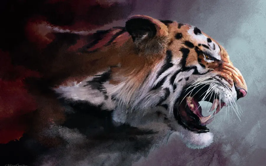 Tiger Art HD Image Stunning Wildlife Illustration