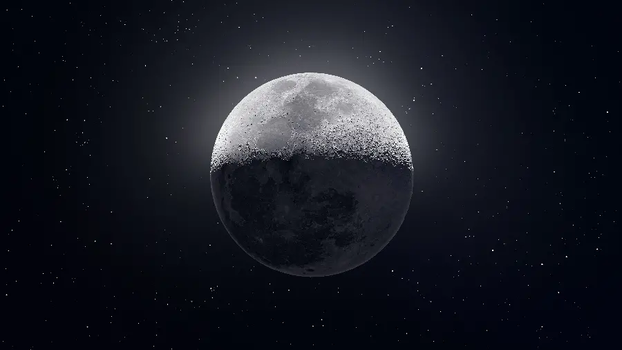 Full moon with stars wallpaper beautiful celestial view