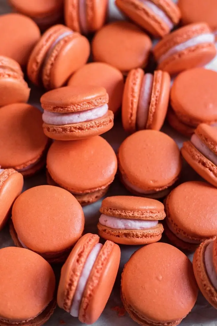 Orange macaron wallpaper HD quality