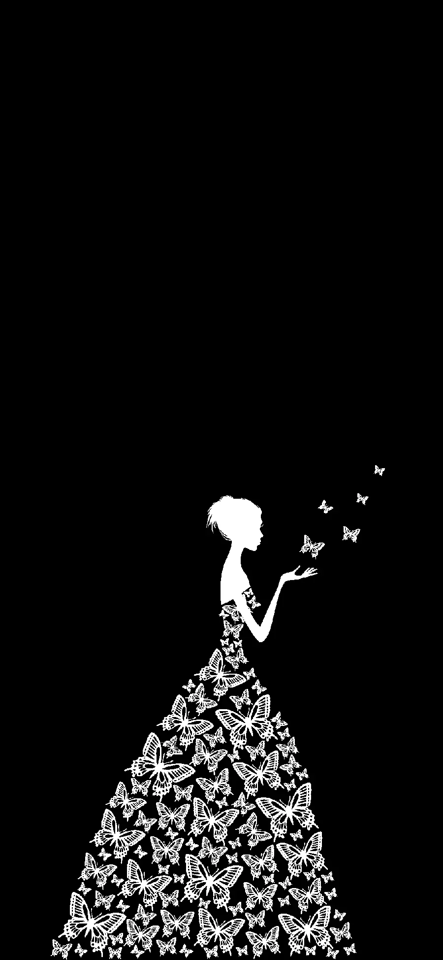 Stylish Black Profile Picture for Girls