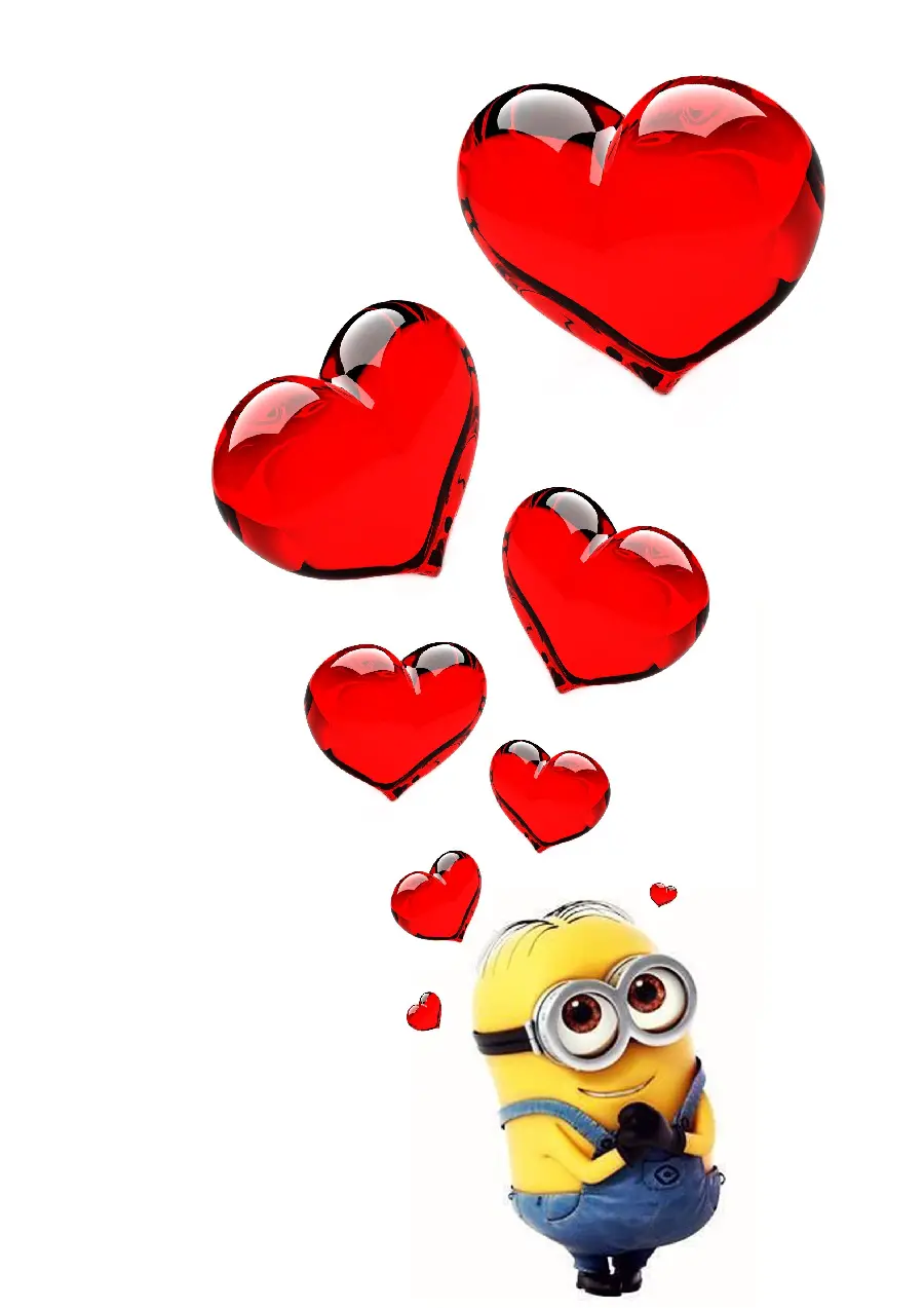 Romantic Minions Wallpaper With Love-Themed Scenes