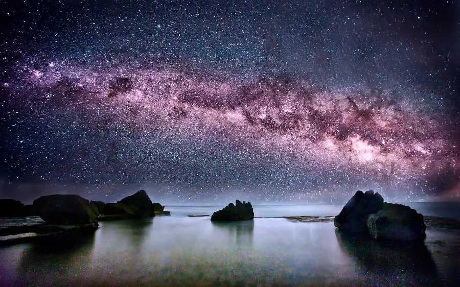 Milky Way Night Sky Background in HD Quality