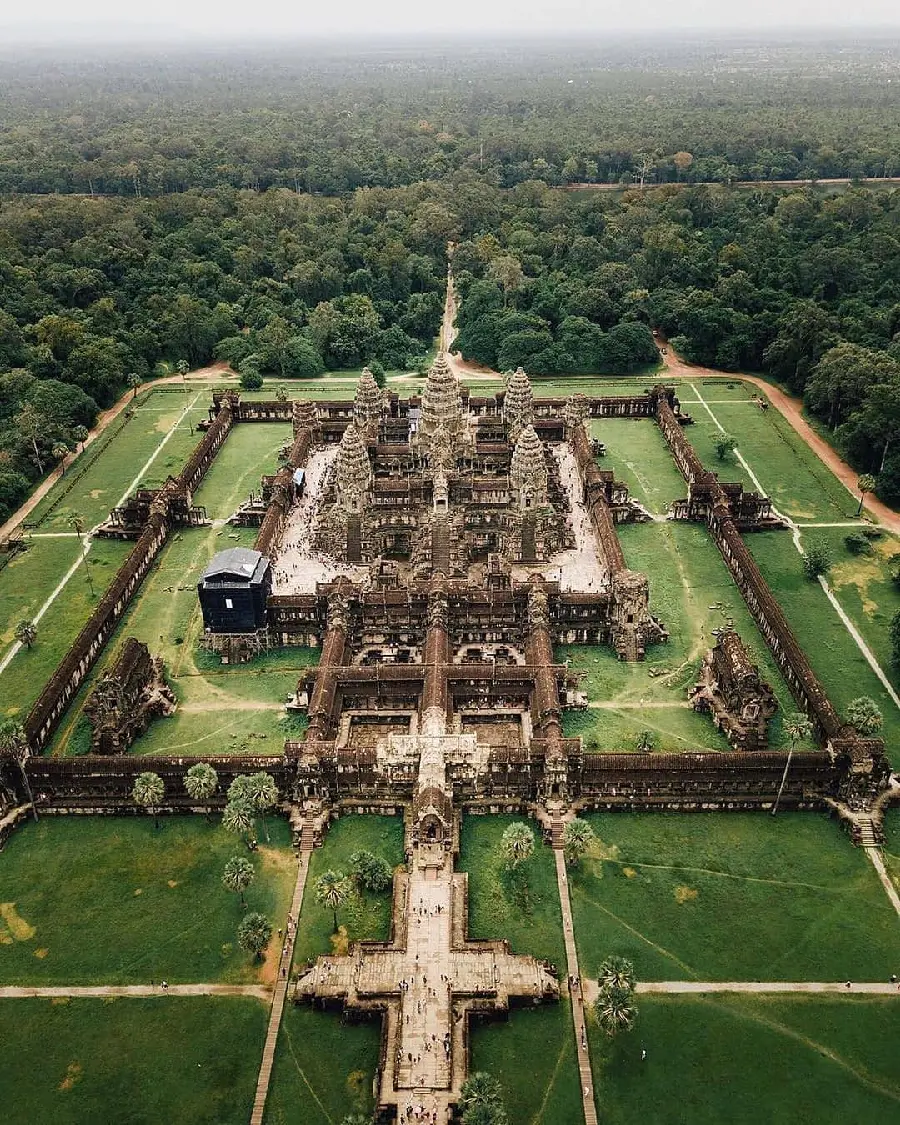 Angkor Wat Temple Rare Photo