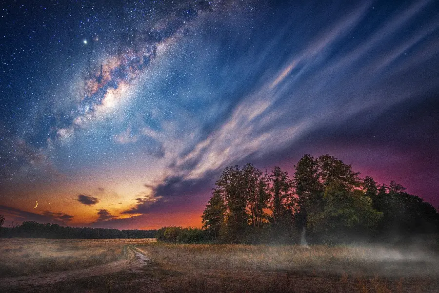 Most beautiful Milky Way sky HD wallpaper