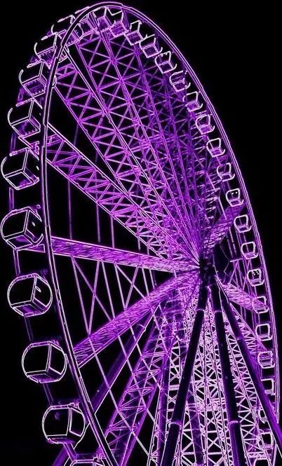 High-Quality Purple Ferris Wheel Wallpaper