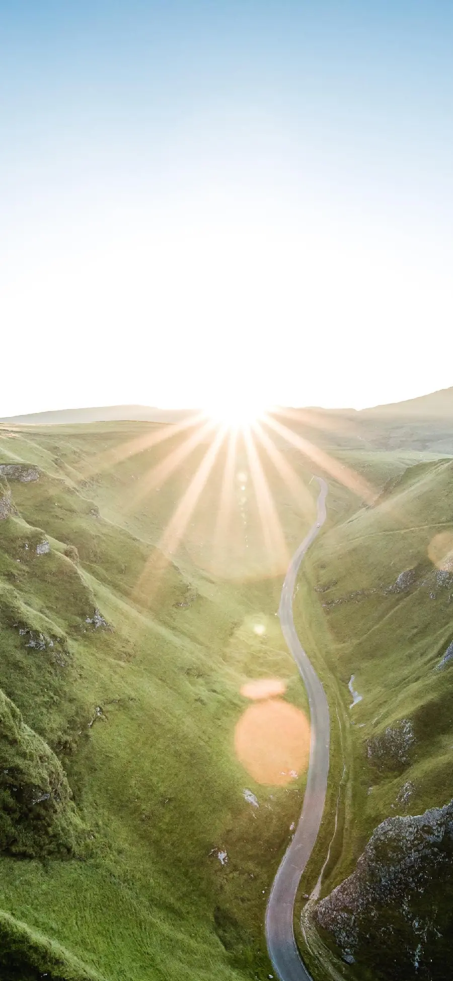 Sunrise background for mobile