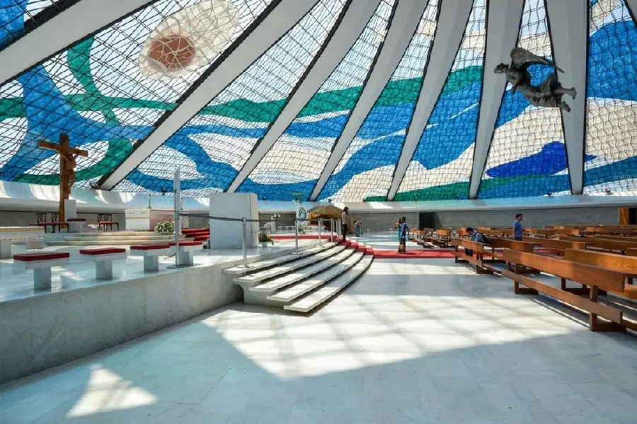 Interior Hall of Brasilia Cathedral Photo