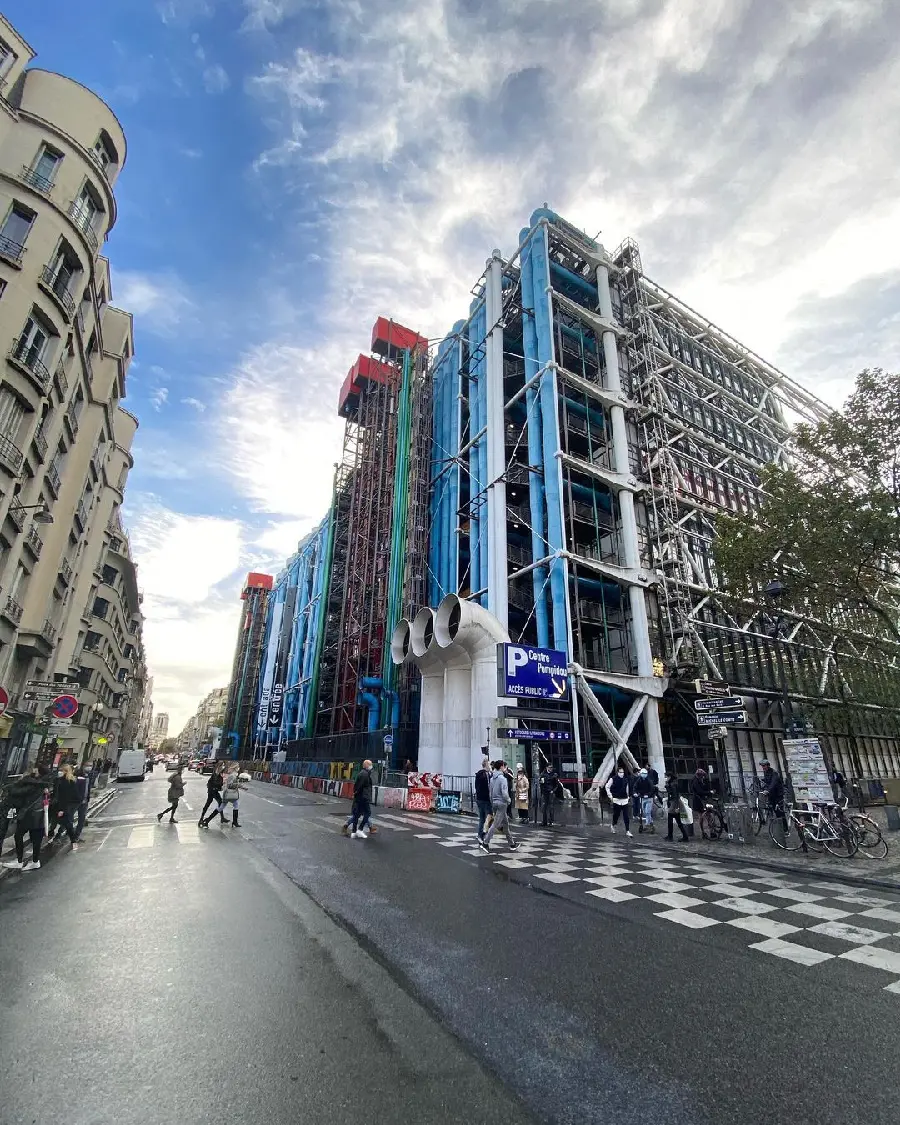 Georges Pompidou Cultural Center Paris Photo With Historical Context