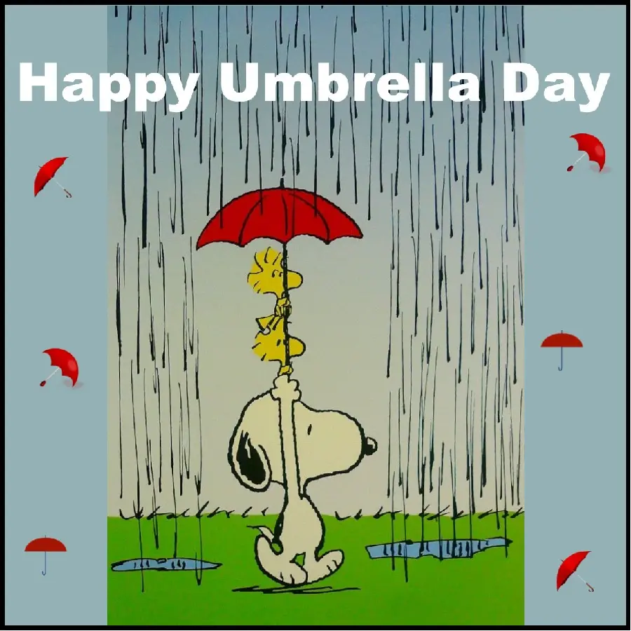National Umbrella Day Image for Social Media Profile