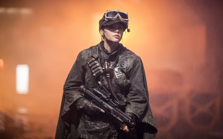 4K wallpaper of Felicity Jones in Rogue One