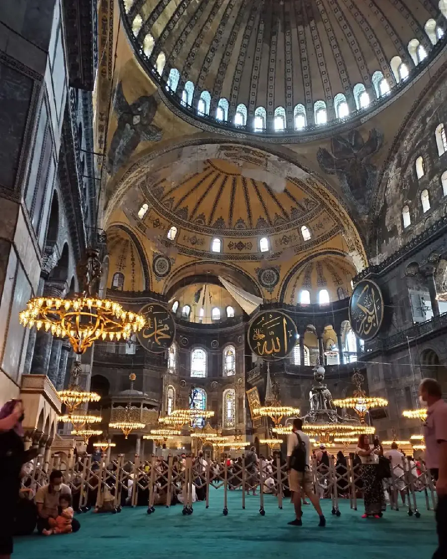 Hagia Sophia Mosque Interior View Photo