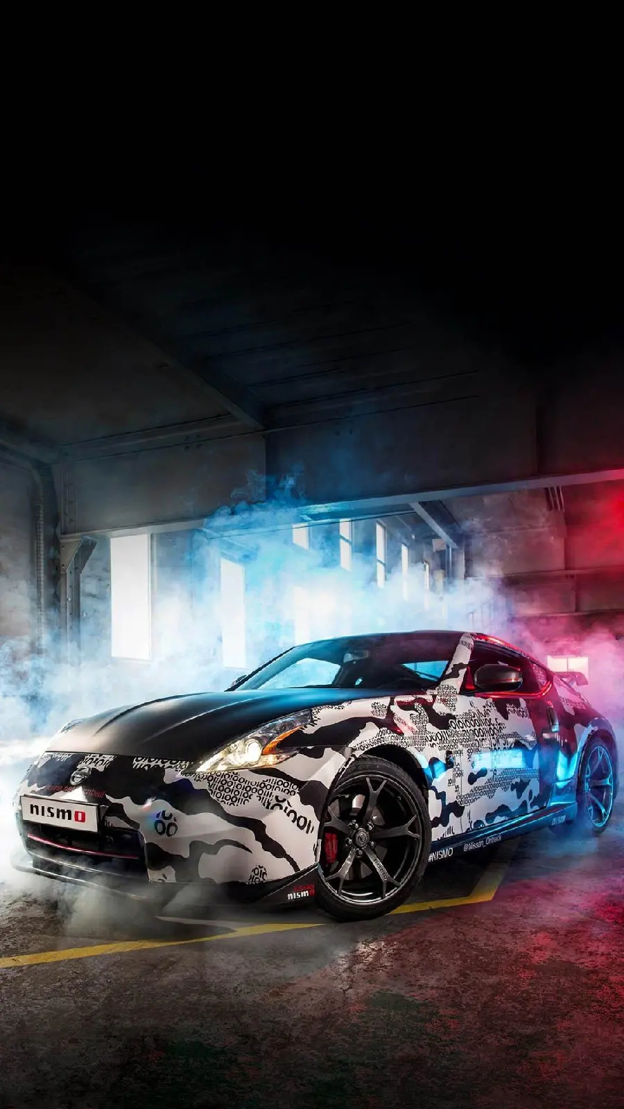 High-speed racing car wallpaper for smartphone backgrounds