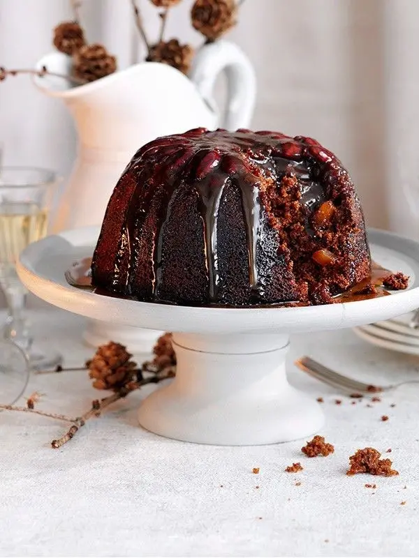 Fake plum pudding photo for profile on International Plum Pudding Day