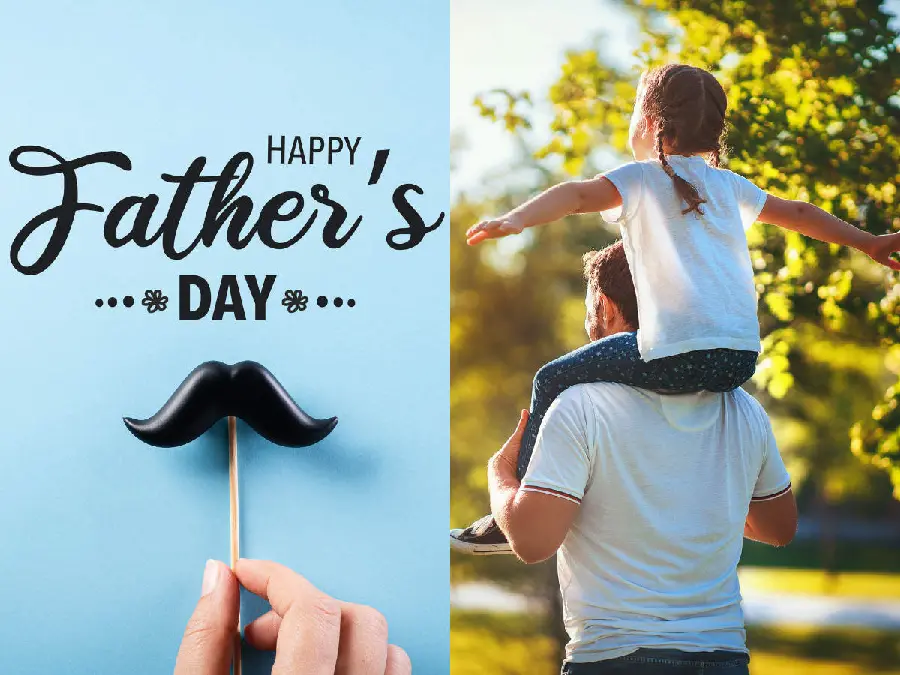 Fathers Day and Mens Day profile with emotional text and greetings