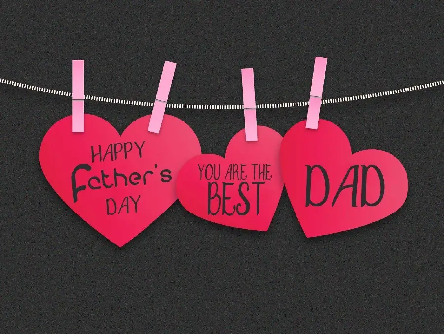 Emotional Fathers Day congratulation special background