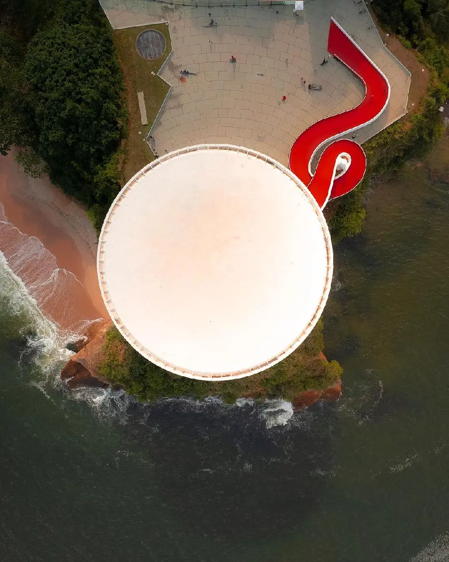 Niteroi Museum aerial view photos