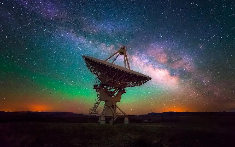 Large Radio Telescope Beautiful Image For Science Projects