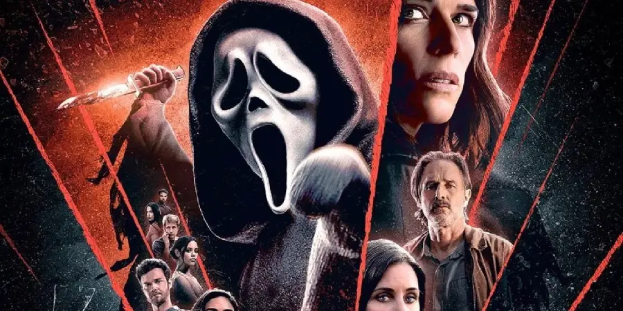 Scream movie slasher horror background for mobile and social media