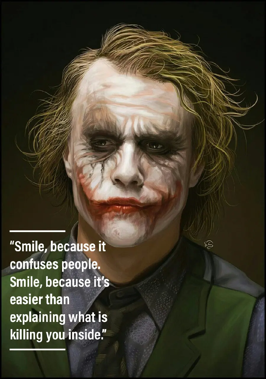Joker Profile Pic With Quote For Fans