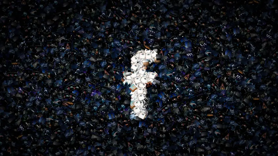 Black Facebook Logo Wallpaper in High Quality