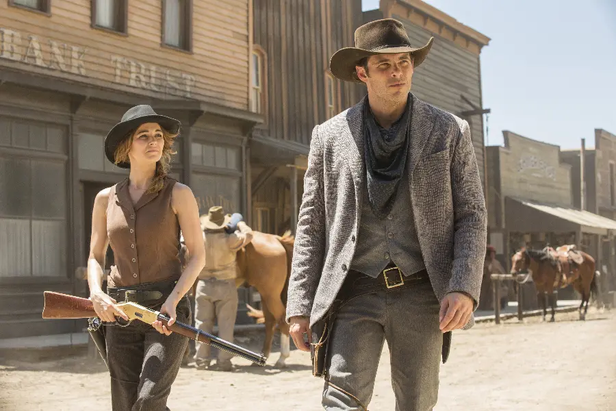 James Marsden and Katja Herbers in Westworld TV Series
