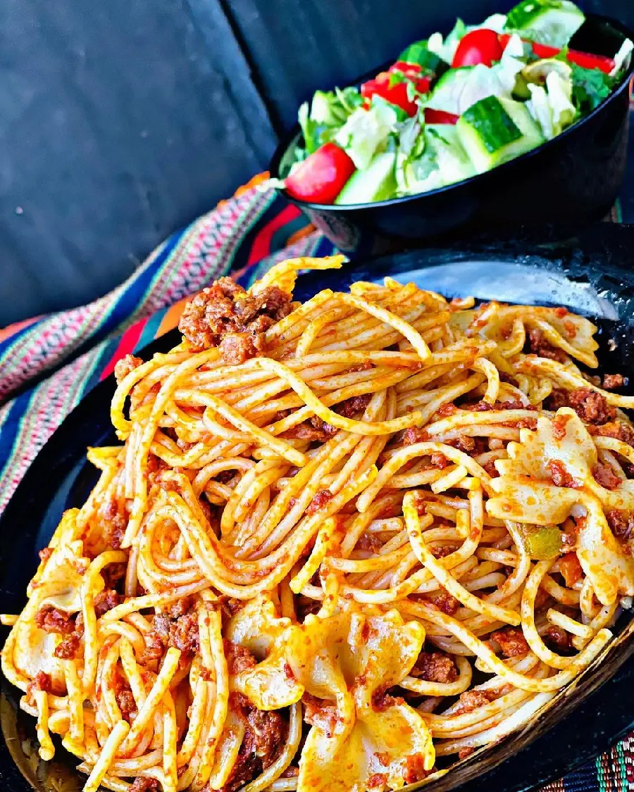 Download Image of Delicious Macaroni with Meat