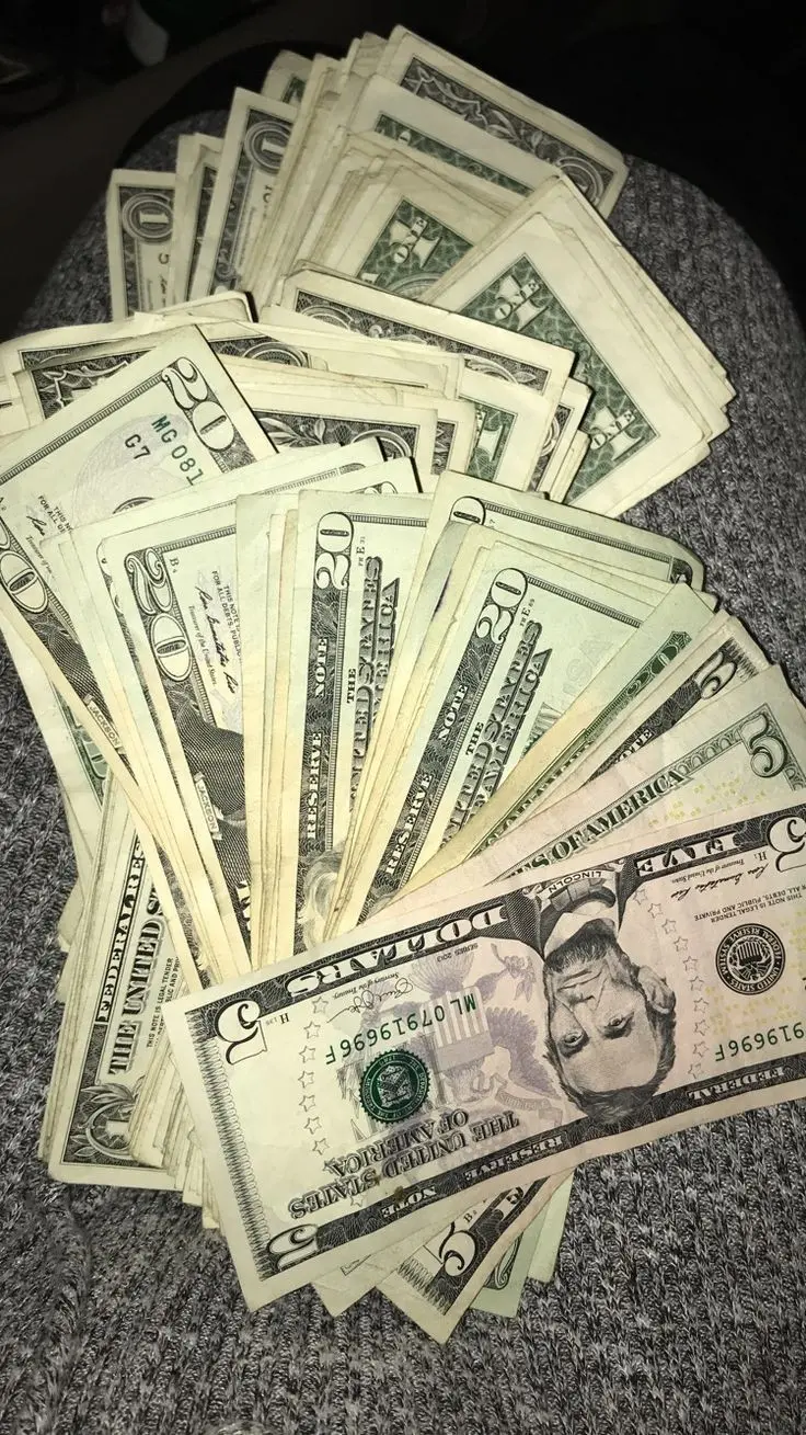 Fake paper money photo for national laugh and get rich day
