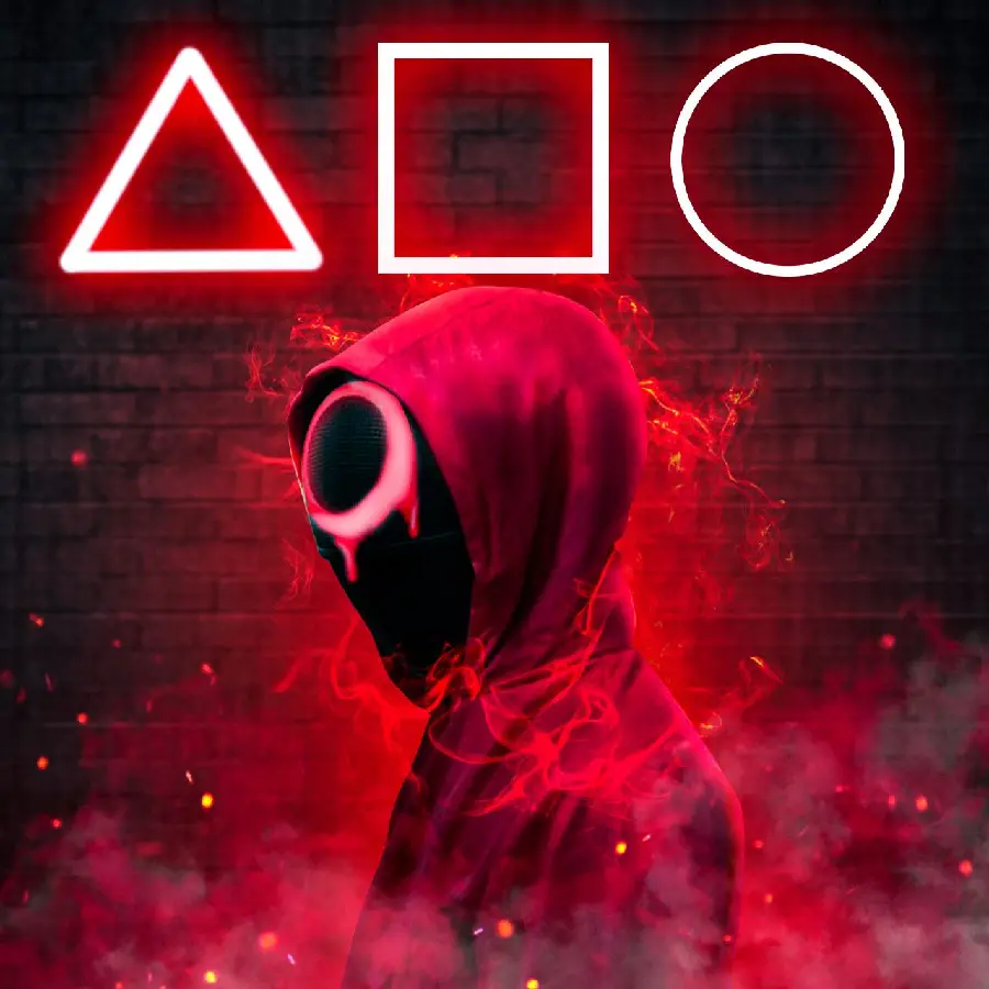 Squid Game Soldier Character Wallpaper With Cool Edit