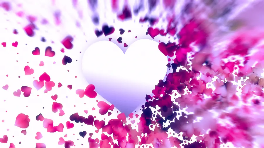 White Heart Wallpaper for Text - Exciting and High Quality