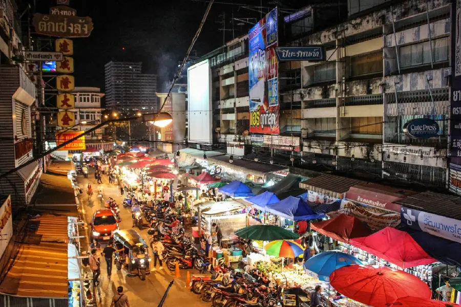 Chiang Mai night market Thailand vibrant street photo