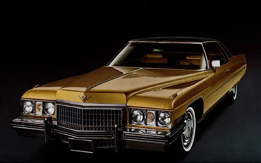 Vintage gold Cadillac car wallpaper with best quality