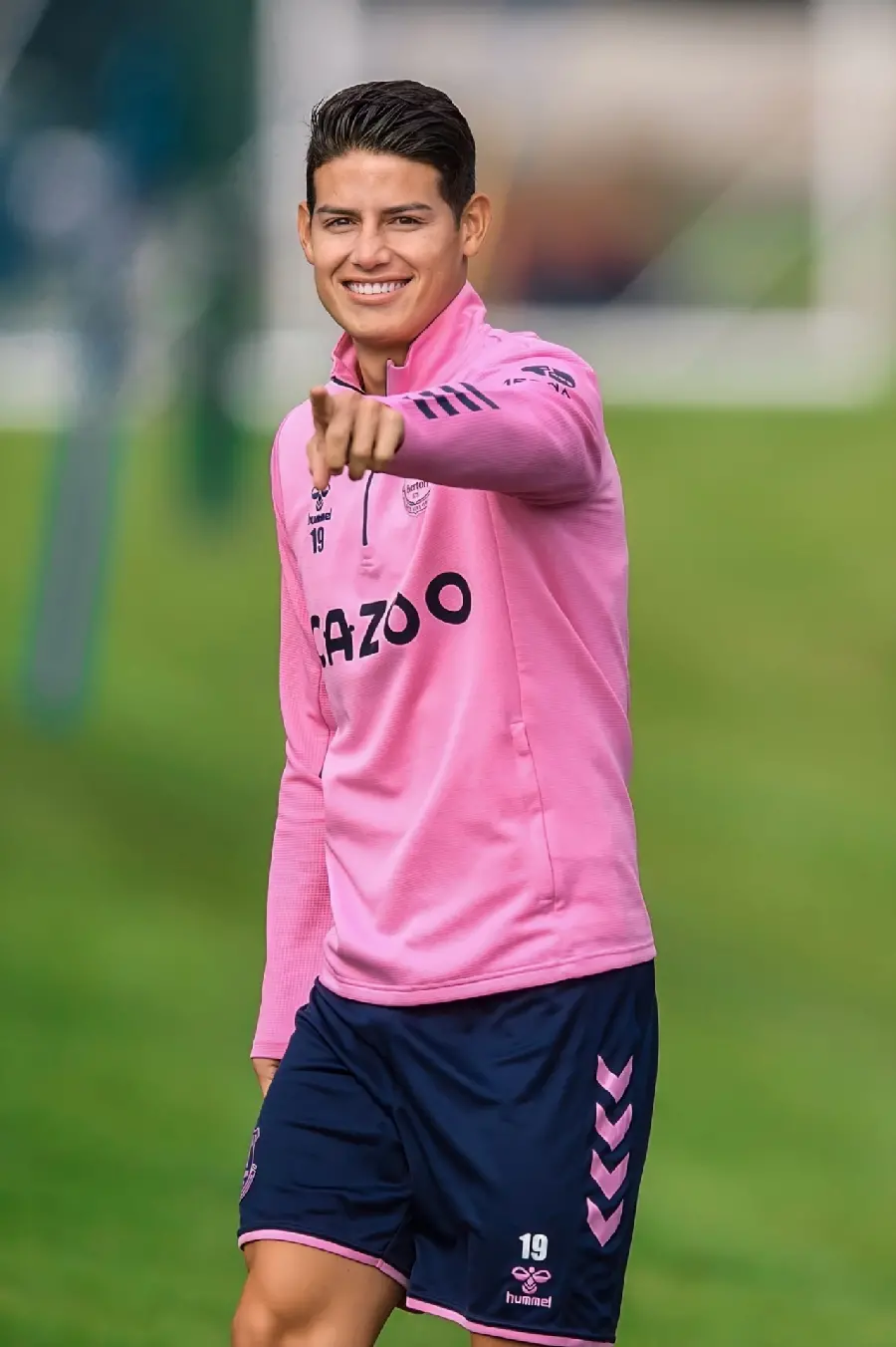 James Rodriguez in a training session