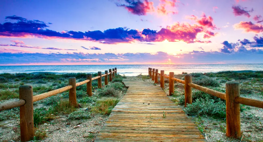Dreamy sunset wallpaper in HD quality