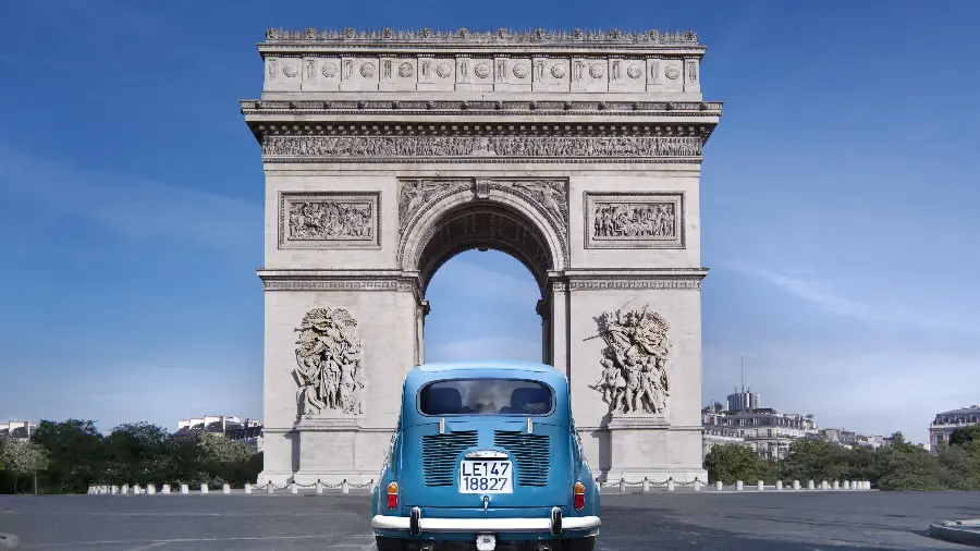 Arc de Triomphe Monument in Paris France