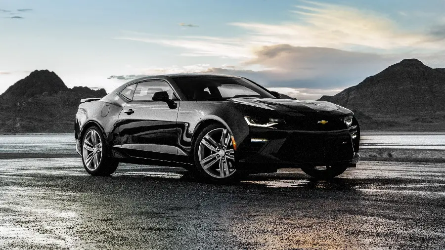 Black Chevrolet Camaro stylish wallpaper background