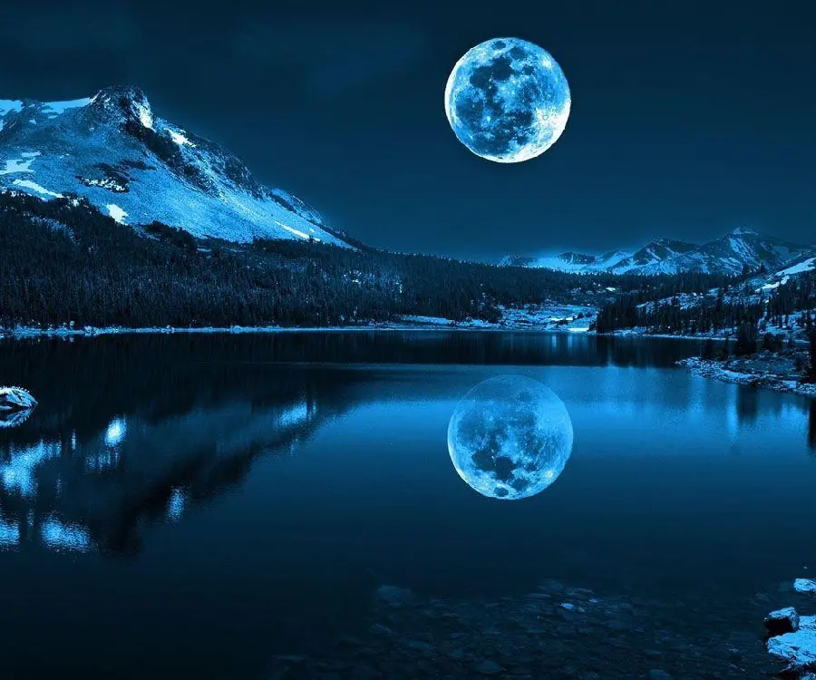 Beautiful Full Moon High Quality Image