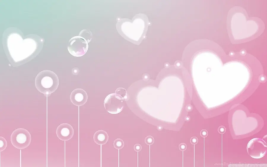 Heart Girly Background for Desktop and Mobile