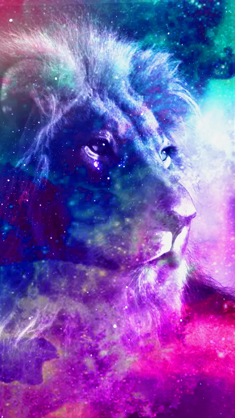 Lion Galaxy Mobile Wallpaper Download