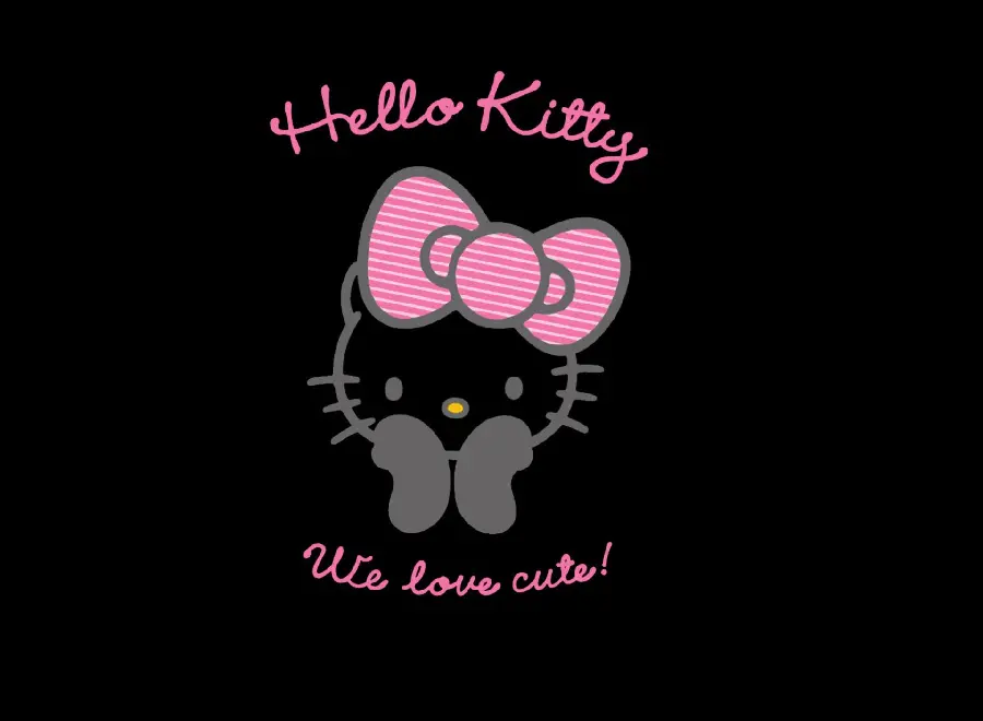 High Quality Black and Pink Kitty Profile Picture